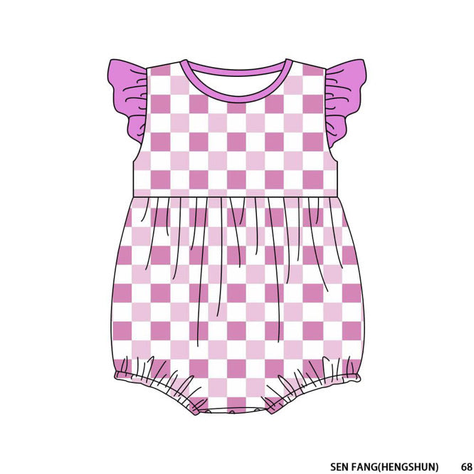 Pink Skies - Ruffled Sleeve Bubble