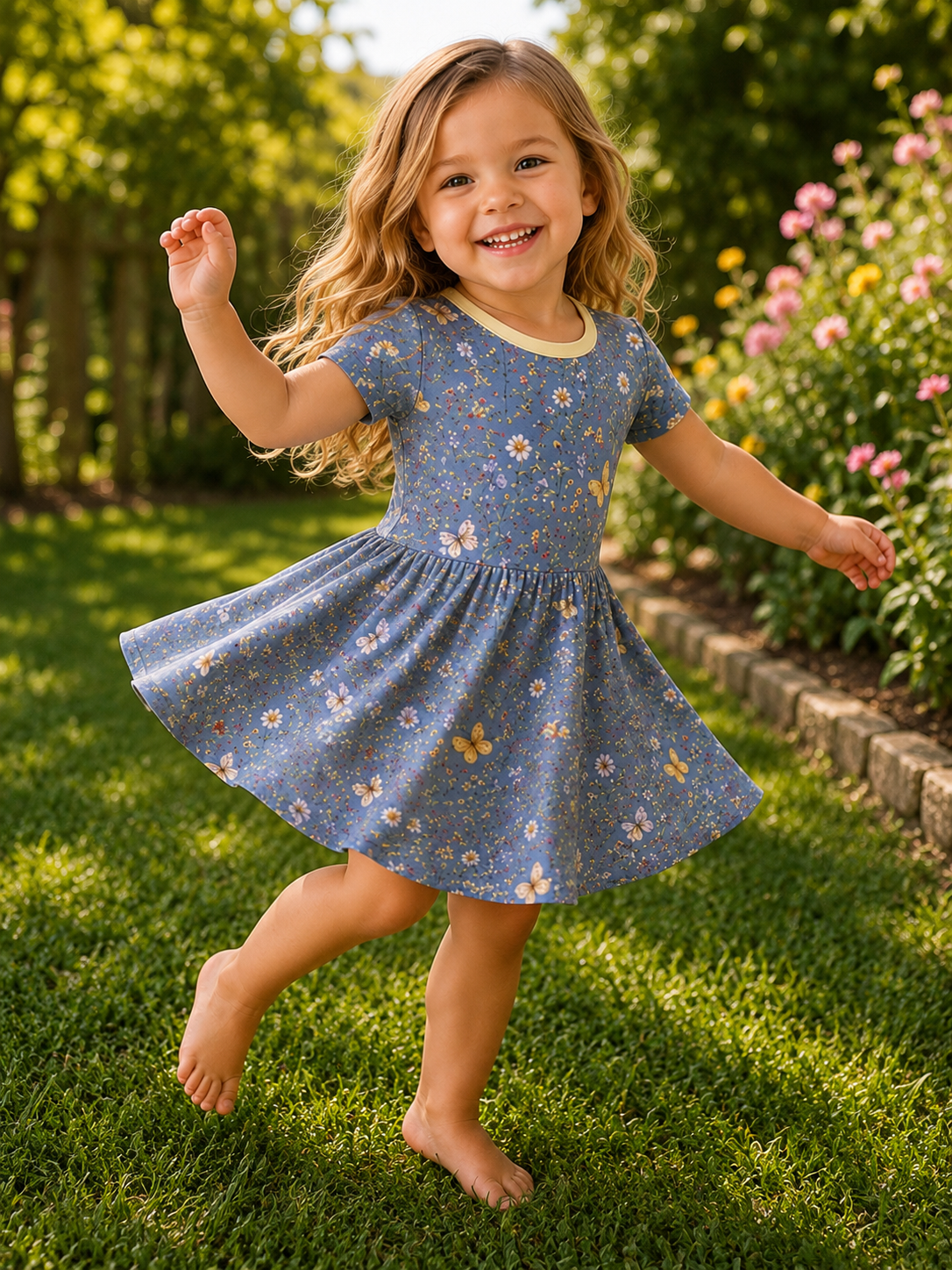 Butterfly Meadow Twirl Dress