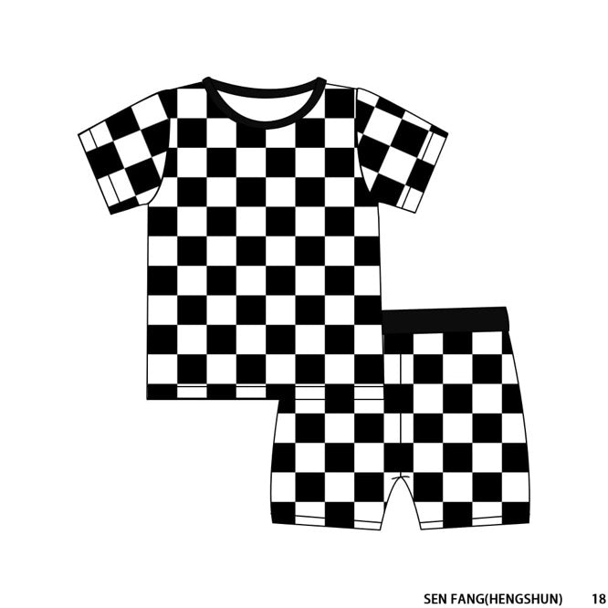 Checkered Champ - Short Set