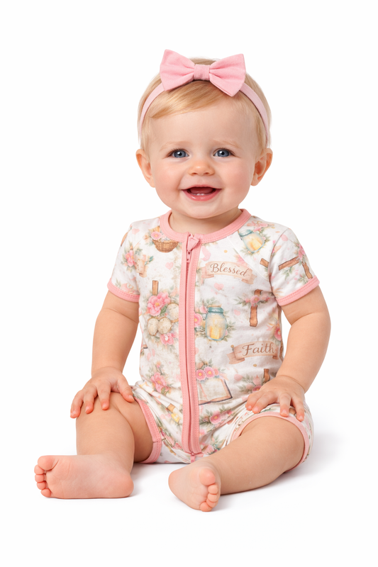 Blessed Blossoms - Shortie Romper