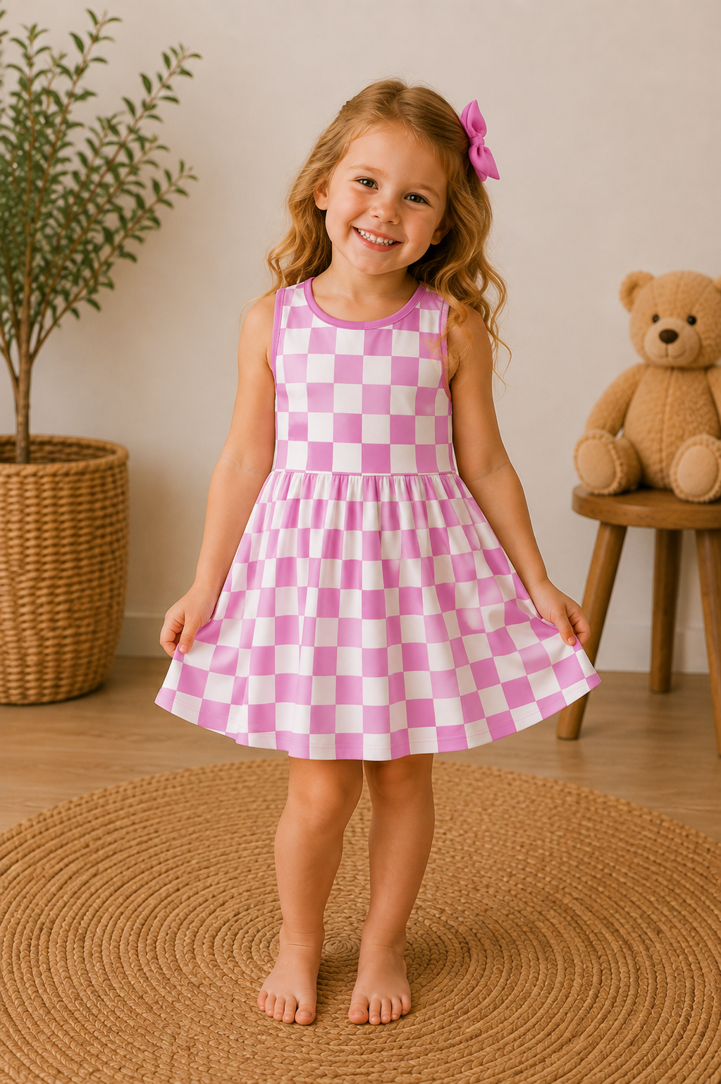 Pink Skies Tank Twirl Dress
