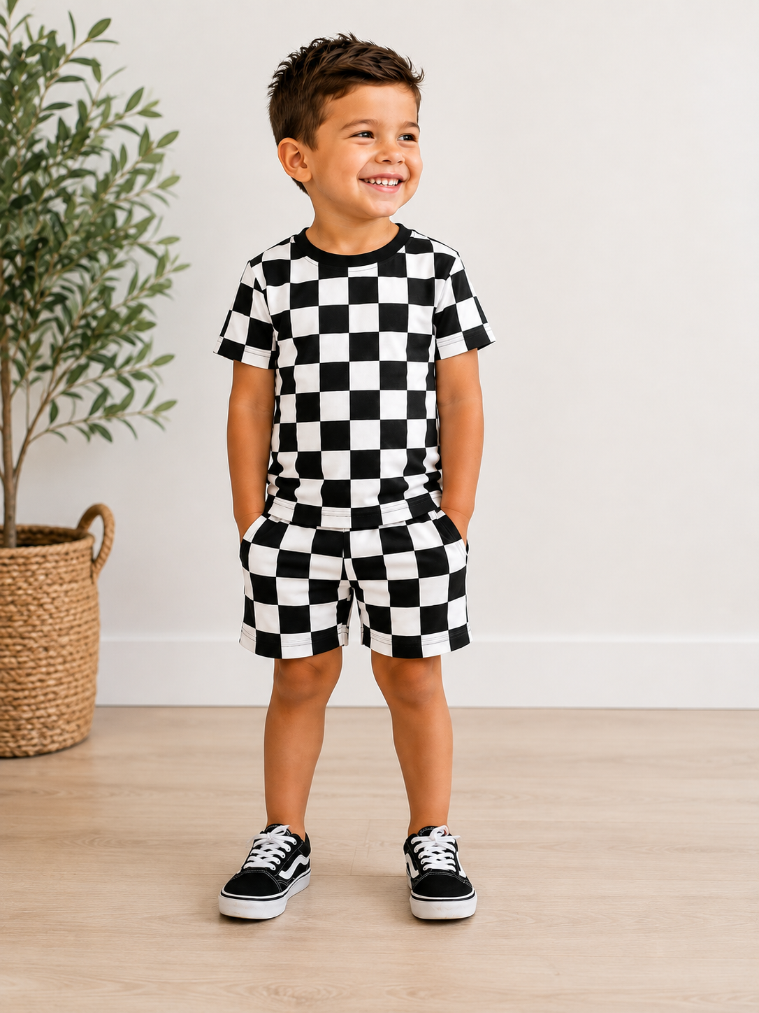Checkered Champ - Short Set