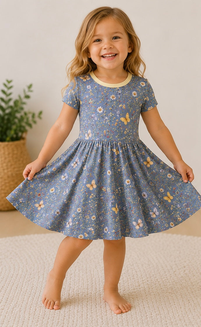 Butterfly Meadow Twirl Dress